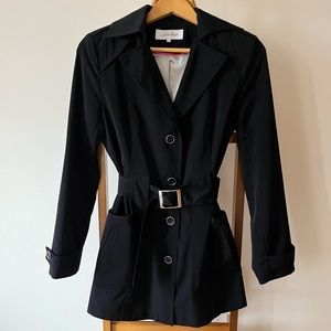 Calvin Klein black trench coat